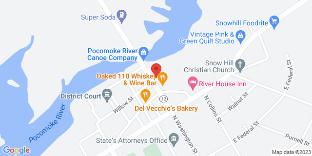 306 N Washington St, Snow Hill, Maryland, MD, 21863-9998 Map