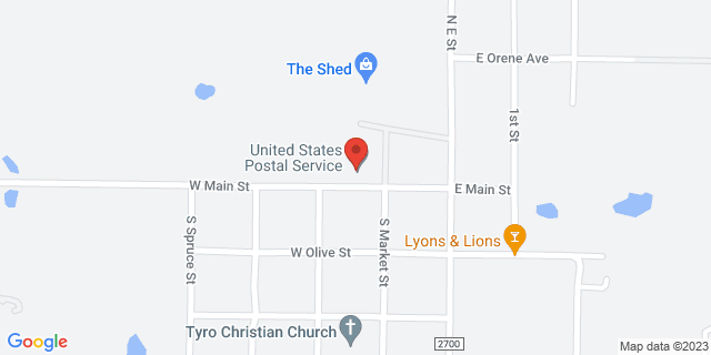 202 W Main St, Tyro, Kansas, KS, 67364-9500 Map