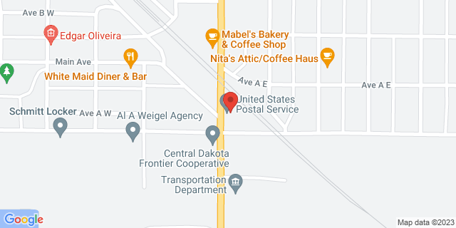 104 Broadway, Napoleon, North Dakota, ND, 58561-9998 Map