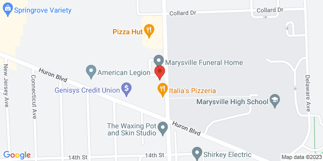 1238 Michigan Ave, Marysville, Michigan, MI, 48040-9998 Map