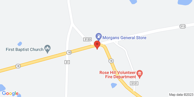 4698 Highway 18, Rose Hill, Mississippi, MS, 39356-9998 Map