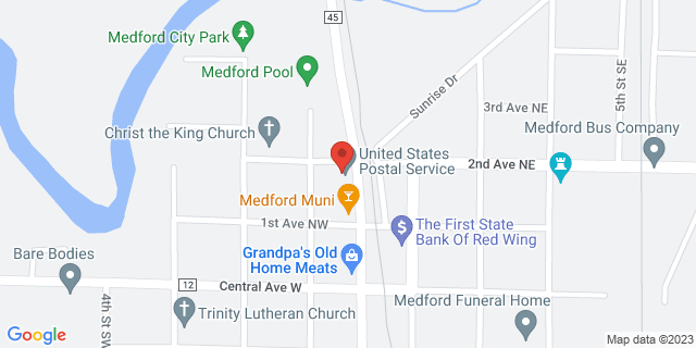 221 N Main St, Medford, Minnesota, MN, 55049-9700 Map