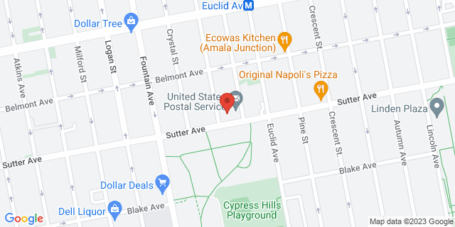 1223 Sutter Ave, Brooklyn, New York, NY, 11208-9997 Map