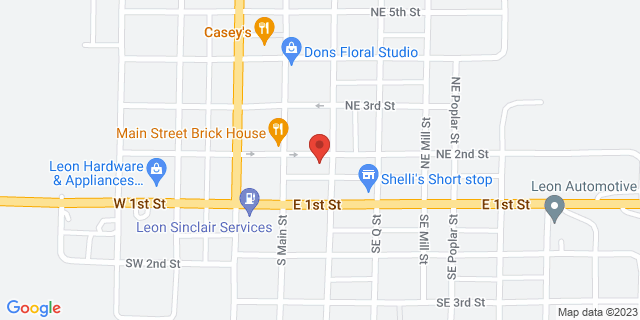 109 Ne 2Nd St, Leon, Iowa, IA, 50144-9998 Map