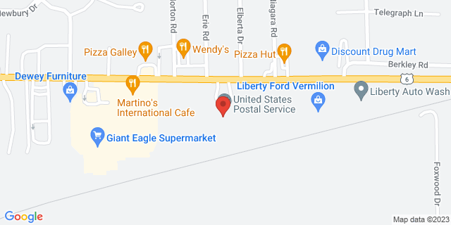 4325 Liberty Ave, Vermilion, Ohio, OH, 44089-9998 Map