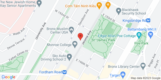 2549 Jerome Ave, Bronx, New York, NY, 10468-9998 Map