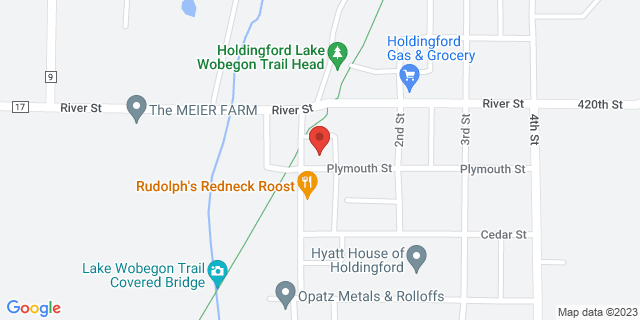 105 Plymouth St, Holdingford, Minnesota, MN, 56340-4400 Map