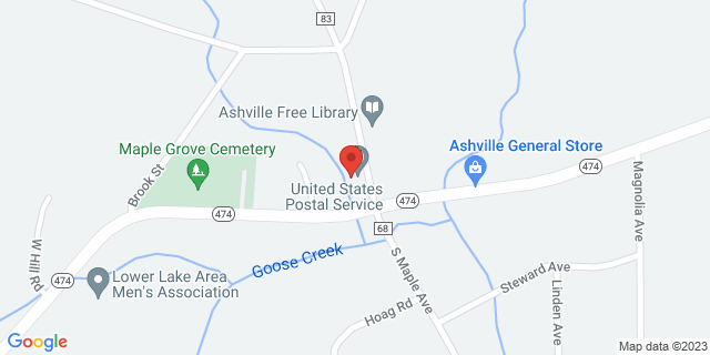 2181 N Maple Ave, Ashville, New York, NY, 14710-9998 Map