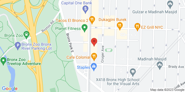 2100 White Plains Rd Frnt 3, Bronx, New York, NY, 10462-9992 Map