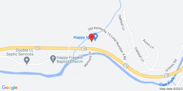 10028 S Ky Highway 15, Happy, Kentucky, KY, 41746-9998 Map