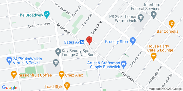 1369 Broadway, Brooklyn, New York, NY, 11221-9997 Map