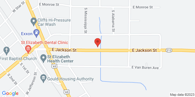 305 W Jackson St, Gould, Arkansas, AR, 71643-9998 Map