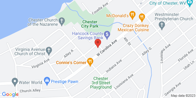 323 Carolina Ave, Chester, West Virginia, WV, 26034-9998 Map