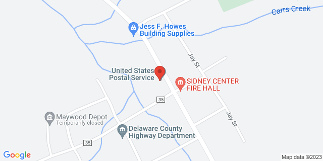 10445 County Highway 23, Sidney Center, New York, NY, 13839-9998 Map