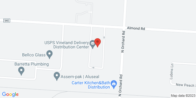 1539 Almond Rd, Vineland, New Jersey, NJ, 08360-9996 Map