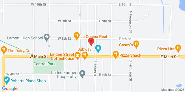 112 N Maple St, Lamoni, Iowa, IA, 50140-1000 Map