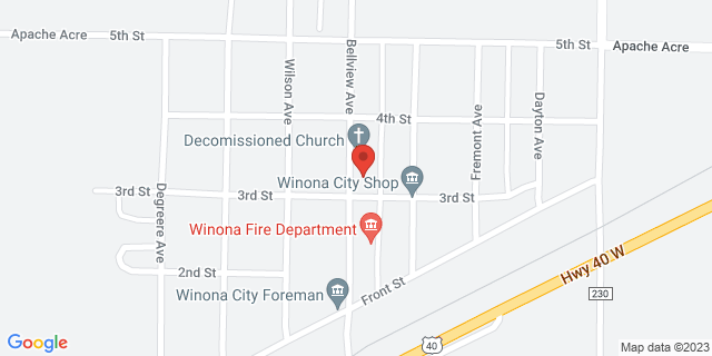 304 Bellview Ave, Winona, Kansas, KS, 67764-9998 Map