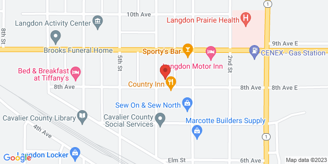 323 8Th Ave, Langdon, North Dakota, ND, 58249-9998 Map