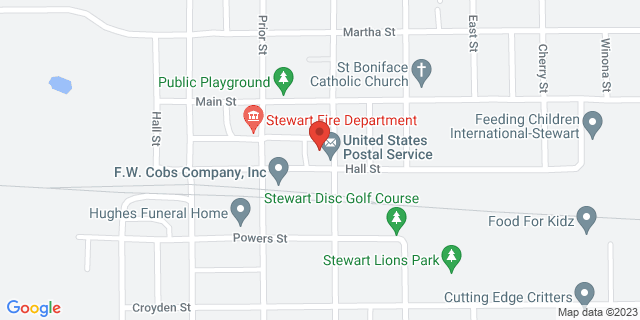 707 Hall St, Stewart, Minnesota, MN, 55385-8457 Map