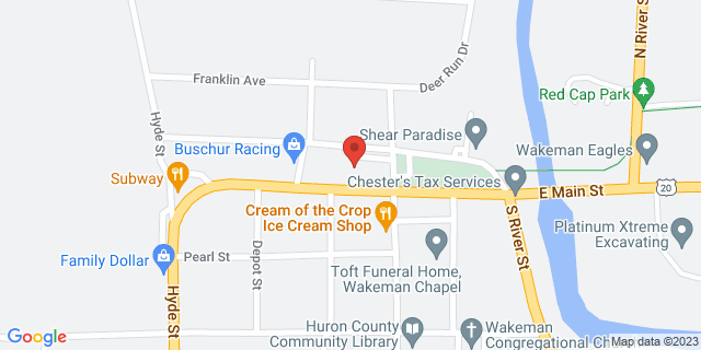 16 W Main St, Wakeman, Ohio, OH, 44889-9998 Map