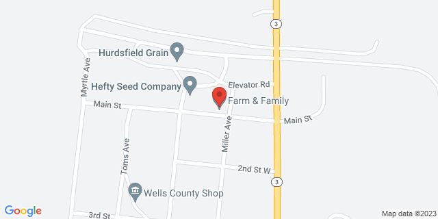 103 Main St W, Hurdsfield, North Dakota, ND, 58451-9998 Map