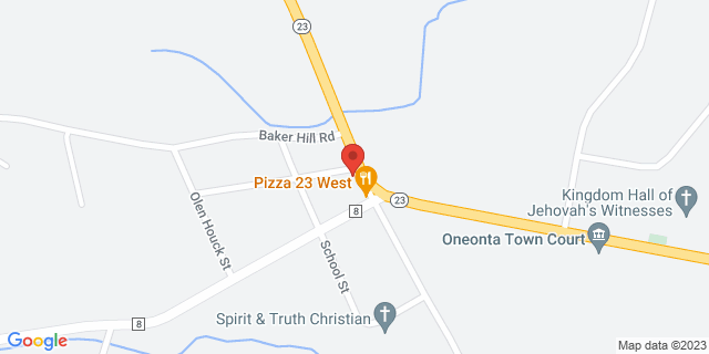 3912 State Highway 23, West Oneonta, New York, NY, 13861-9998 Map