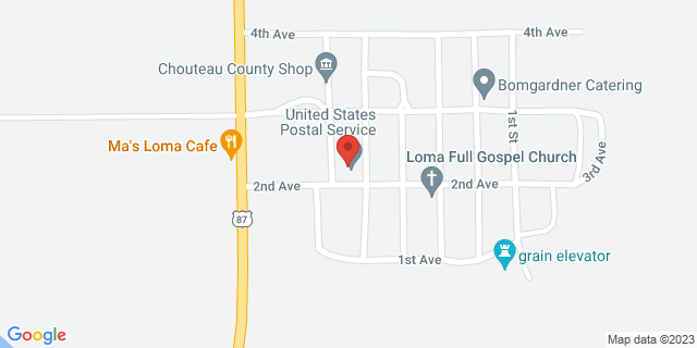 111 2Nd Ave, Loma, Montana, MT, 59460-9998 Map