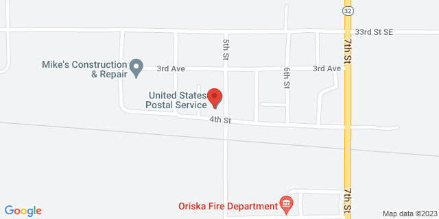 311 5Th St, Oriska, North Dakota, ND, 58063-9998 Map