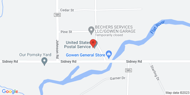 2922 Oak St, Gowen, Michigan, MI, 49326-9648 Map