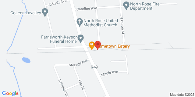 10374 E Railroad Ave, North Rose, New York, NY, 14516-9998 Map