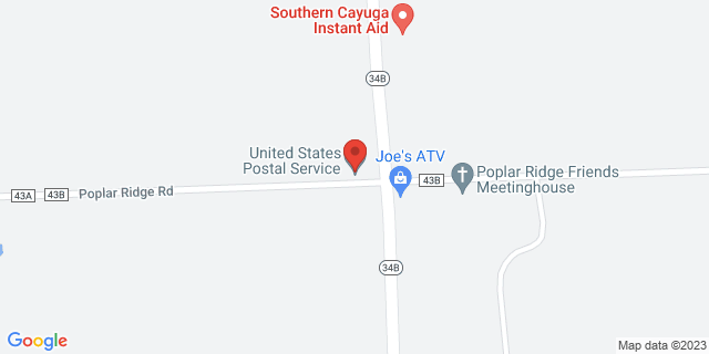 2485 State Route 34B, Poplar Ridge, New York, NY, 13139-9998 Map