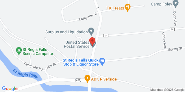 25 N Main St, Saint Regis Falls, New York, NY, 12980-9998 Map