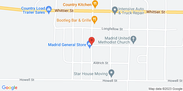 119 S Perkins Ave, Madrid, Nebraska, NE, 69150-9802 Map