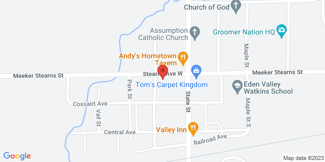 378 Church St N, Eden Valley, Minnesota, MN, 55329-1205 Map