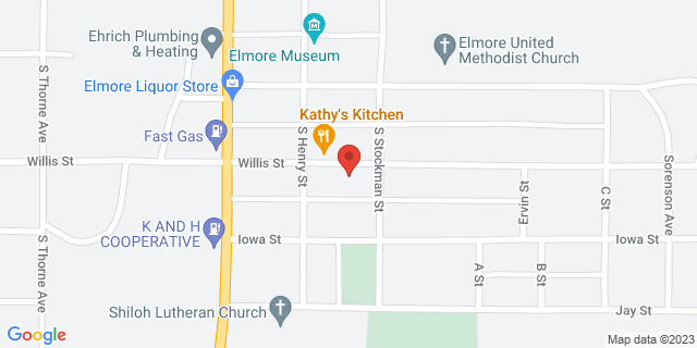 214 E Willis St, Elmore, Minnesota, MN, 56027-4400 Map