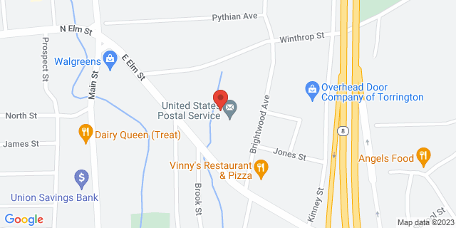 185 E Elm St, Torrington, Connecticut, CT, 06790-9998 Map