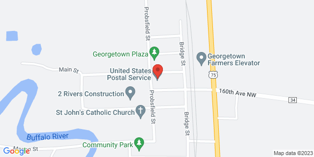 127 Main St, Georgetown, Minnesota, MN, 56546-9998 Map