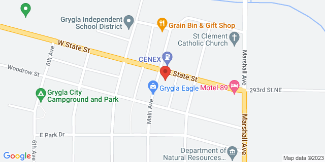 107 S Main Ave, Grygla, Minnesota, MN, 56727-9998 Map