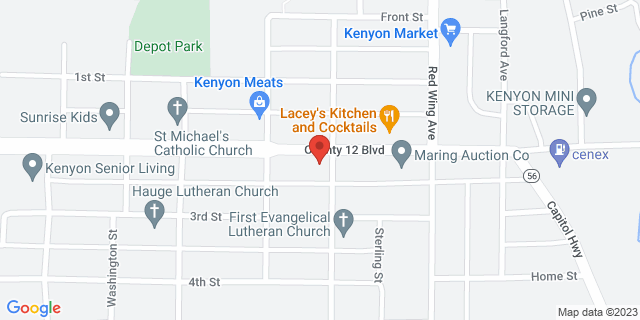 529 2Nd St, Kenyon, Minnesota, MN, 55946-1150 Map