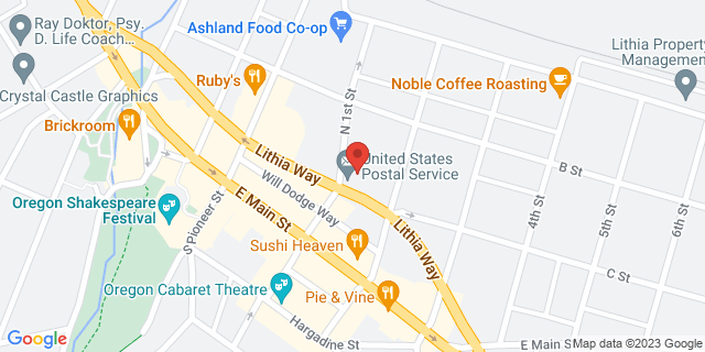 120 N 1St St, Ashland, Oregon, OR, 97520-1900 Map