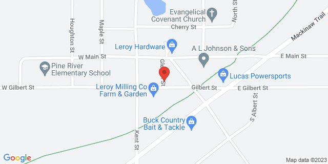 106 W Gilbert St, Leroy, Michigan, MI, 49655-5123 Map