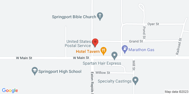 118 Mechanic St, Springport, Michigan, MI, 49284-9998 Map