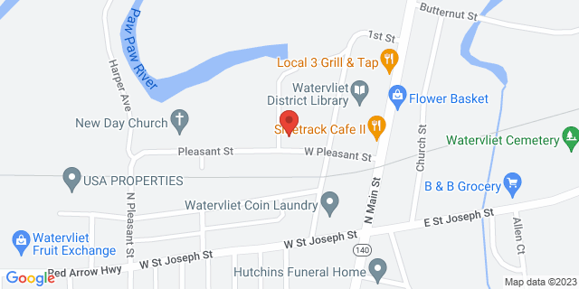 342 W Pleasant St, Watervliet, Michigan, MI, 49098-9147 Map