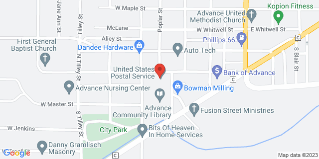 502 W Gabriel St, Advance, Missouri, MO, 63730-9998 Map