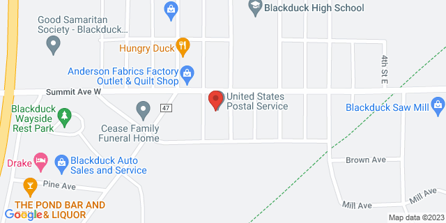 57 1St St Se, Blackduck, Minnesota, MN, 56630-2165 Map