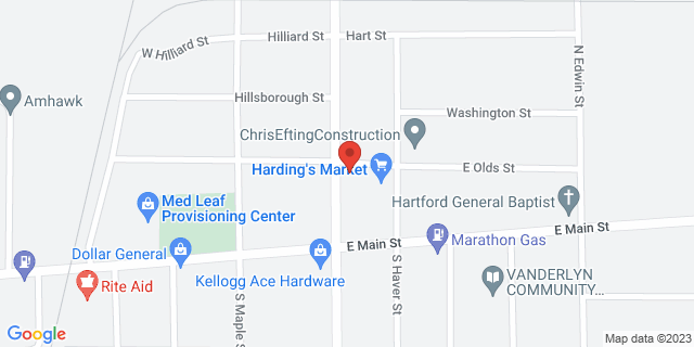 19 N Center St, Hartford, Michigan, MI, 49057-9998 Map