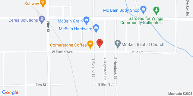 104 N Roland St, Mc Bain, Michigan, MI, 49657-9683 Map