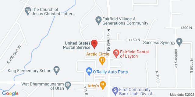 1123 N Fairfield Rd, Layton, Utah, UT, 84041-9998 Map