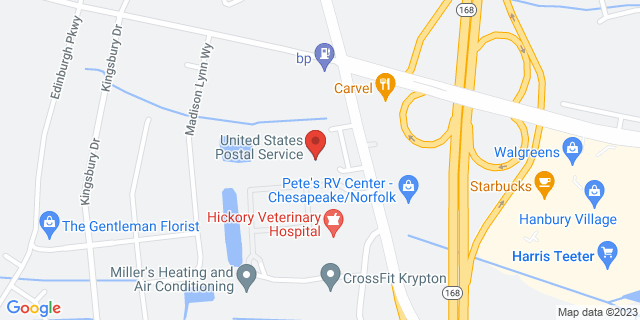 1100 Battlefield Blvd S, Chesapeake, Virginia, VA, 23322-9998 Map