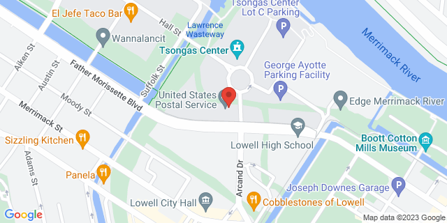 155 Father Morissette Blvd, Lowell, Massachusetts, MA, 01854-9998 Map